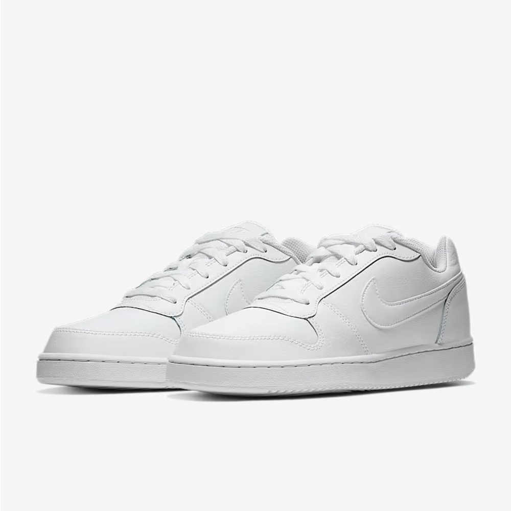 Nike Womens White Leather Sneakers Ebernon Low